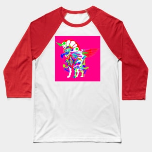 kaiju sphinx madness ecopop mexican patterns and colors Baseball T-Shirt